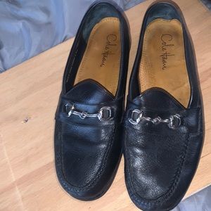 Cole haan mens black leather loafers size 10.5